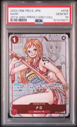 Nami OP01-016 (Alt Art) OP01-016 One Piece Promotion Cards JAPANESE PSA 10 - Image 1