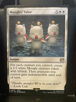 Moogles' Valor #27 NM/M Final Fantasy MTG Magic Card White Rare - Image 1