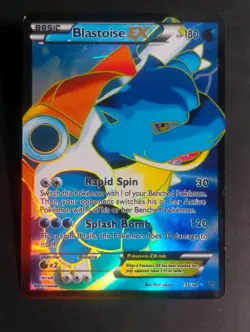 Pokemon TCG Blastoise-EX XY Holo Full Art Ultra Rare Card 155/160 2014 - Image 1