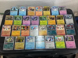 30 Pokemon Cards Lot WOTC VTG ALL RARE HOLO Tyranitar Carracosta Porygon Virizon - Image 1