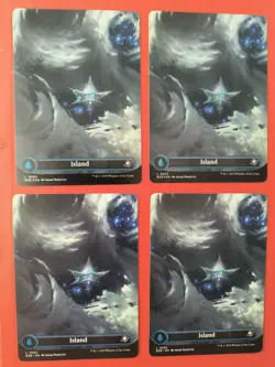 MTG, EDGE OF ETERNITIES,4 CARD PLAY SET: ISLAND #0263, 2 FOIL & 2 REGULAR FINISH - Image 1