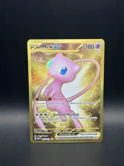 Pokemon Mew EX Scarlet and Violet 151 Hyper Rare Full Art SV Holo Card 205/165 - Image 1