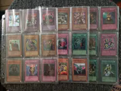 Old School Yugioh Binder Pages First Generation No "EN" Cards All Holo/Rare - Image 1