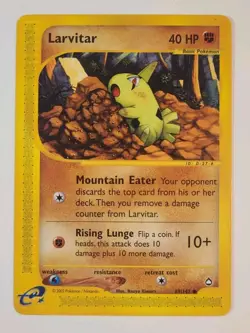 Larvitar 89/147 Aquapolis E-Reader - Vintage WOTC era Pokemon Card - Image 1