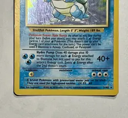 1999 Pokemon TCG Blastoise Holo Card 002 /102 Base Set Rare Vintage - Image 2