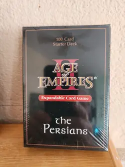 Age of Empires II Expandable Card Game The Persians SEALED 100 Card Starter Deck - Image 1