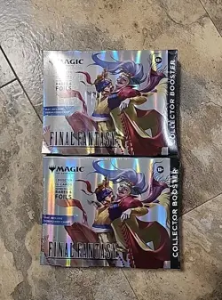 2 New Sealed Magic The Gathering- Final Fantasy Collector Booster Omega Box! - Image 1