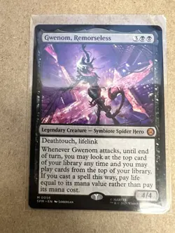 Gwenom, Remorseless #0056 MTG Marvel's Spider-Man Magic The Gathering Regular - Image 1