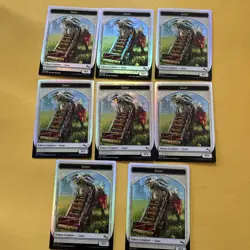 8x NM-Mint, English MTG Foil Goat Token - Foil Unstable Magic the Gathering - Image 1