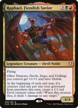 Raphael, Fiendish Savior - Commander Legends: Battle For Baldur'S Regular MTG-NM - Image 1