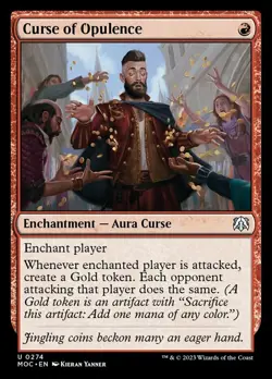 Curse of Opulence - Commander: March of the Machine #0274 MTG Magic The Gatherin - Image 1