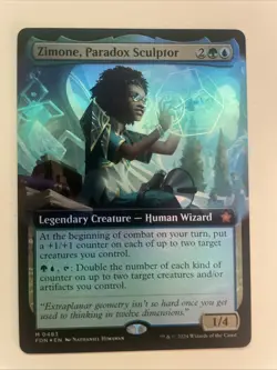 Zimone, Paradox Sculptor (Extended Art) Foundations Foil - Image 1