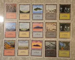 MTG REVISED COLLECTOR BASIC LAND SET NEVER PLAYED NM/M - Image 1