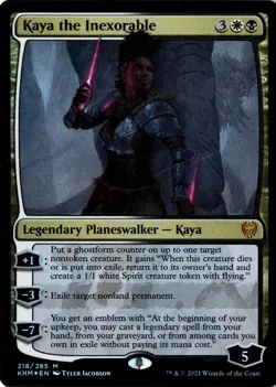 Kaya, The Inexorable LP* FOIL Kaldheim ENGLISH 218/285 mtg -UnltdCards - Image 1
