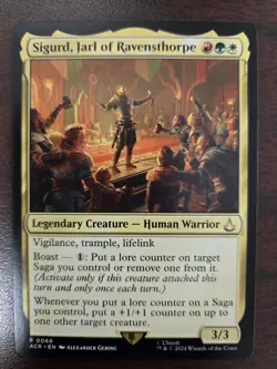 Sigurd, Jarl of Ravensthorpe NM Universes Beyond: Assassin's Creed MTG FREE SHIP - Image 1