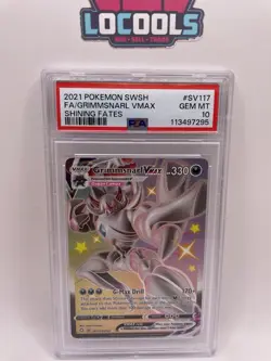 2020 Pokemon SWSH Grimmsnarl V Shining Fates SV116/SV122 PSA 10 Gem Mint - Image 1