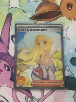 Lillie’s Determination SIR 184/132 Secret Rare Pokemon Card (Mega Evolution) - Image 1