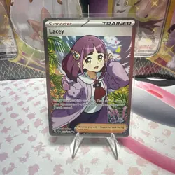 Lacey 166/142 Sv07: Stellar Crown Holo Pokemon Trainer - Image 1