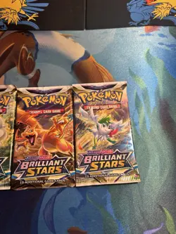 Pokemon Brilliant Stars Booster Packs Complete Art Set (4 Packs) - Image 5