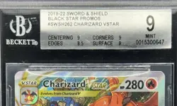 Pokemon TCG BGS 9 Charizard Vstar Promo Full Art SWSH262 *MARKS ON CASE* - Image 2