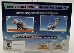 Pokemon Scarlet and Violet Shiny Koraidon OR Miraidon Gamestop Promo Card Code - Image 1