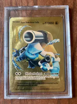 Pokemon Super Water Aero Turtle Athletic Card Golden￼ - Image 1