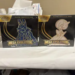 FACTORY SEALED 2025 Pokemon Center Mega Evolution ETBs Lucario And Gardevoir - Image 1