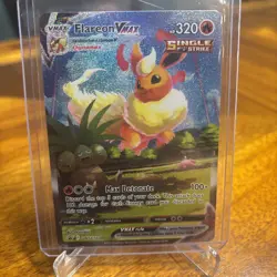 2021 Pokemon Flareon VMAX Black Star Promo SWSH180 Premium Collection NM-M - Image 1