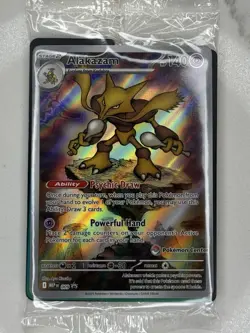 Pokemon Center Stamped Alakazam 009 Pokemon Mega Evolutions - ETB Promo Sealed - Image 2