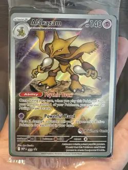 Pokemon Center Stamped Alakazam 009 Pokemon Mega Evolutions - ETB Promo Sealed - Image 3