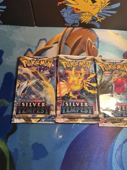 Silver Tempest x4 Packs - Pokemon Full Art Set SWSH Sealed Booster Pack Lot - Image 5