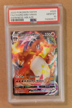 Pokemon- Charizard VMAX 020/189 Full Art- Darkness Ablaze- PSA 10 Gem Mint - Image 1