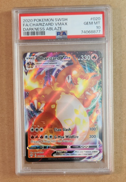 Pokemon- Charizard VMAX 020/189 Full Art- Darkness Ablaze- PSA 10 Gem Mint - Image 2