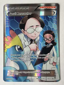 Pokemon Fossil Researcher (110 Full Art) - XY - Furious Fists (FFI) - Image 1