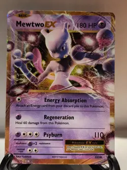 Pokemon TCG Mewtwo EX Ultra Rare 52/108 XY Evolutions Holo NM - Image 1