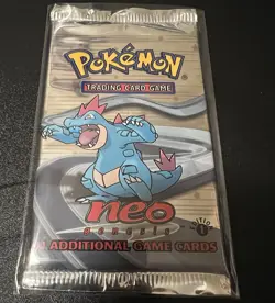 2000 Pokemon 1st Edition Neo Genesis Sealed Light Pack - Feraligatr - Image 4