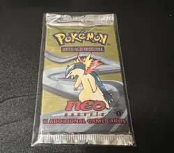 2000 Pokemon 1st Edition Neo Genesis Sealed Light Pack - Typhlosion - Image 1