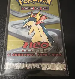2000 Pokemon 1st Edition Neo Genesis Sealed Light Pack - Typhlosion - Image 3