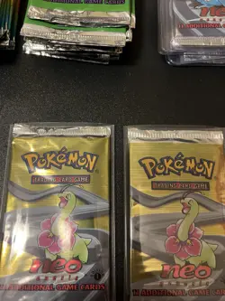 2000 Pokemon 1st Edition Neo Genesis Sealed Light Pack - Meganium - Image 2