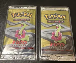 2000 Pokemon 1st Edition Neo Genesis Sealed Light Pack - Meganium - Image 3