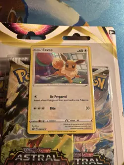 Pokemon TCG Sword and Shield Astral Radiance - Eevee - 3 Booster Blister Pack - Image 2