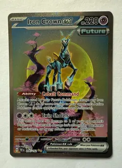 Iron Crown Ex 206/162 Pokemon Temporal Forces Special Illustration Rare - Image 1
