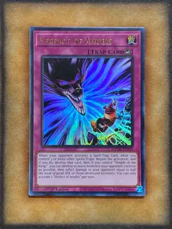 Yugioh Verdict of Anubis MZTM-EN009 Ultra Rare 1st Ed NM - Image 1