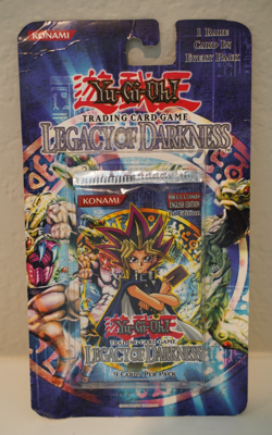 2002 Yugioh LOD 1st Edition Legacy of Darkness Blister Pack Sealed TCG - Image 1