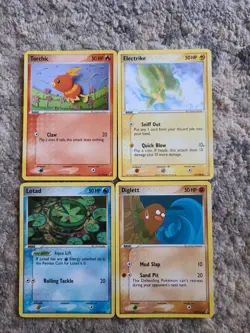 Pokemon EX Crystal Guardians 4 Pokemon Cards Non Holo LP - Image 1
