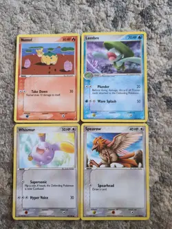Pokemon EX Crystal Guardians 4 Pokemon Cards Non Holo LP - Image 1
