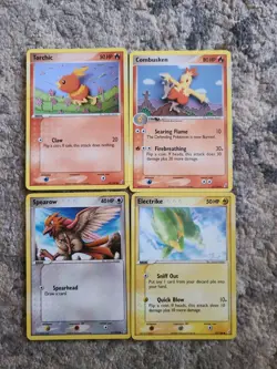 Pokemon EX Crystal Guardians 4 Pokemon Cards Non Holo LP - Image 1