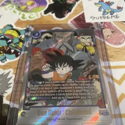 Dragon Ball Super Card Game Fusion World Son Goku: Childhood Alt Art SB01-018 - Image 2