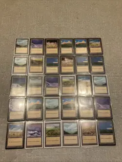 Lot of (30) 1995 Magic The Gathering Plains Land Cards - Image 1