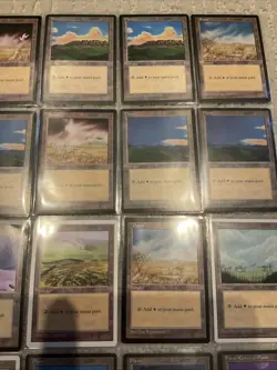 Lot of (30) 1995 Magic The Gathering Plains Land Cards - Image 3